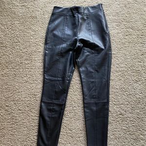 Black Leather Leggings